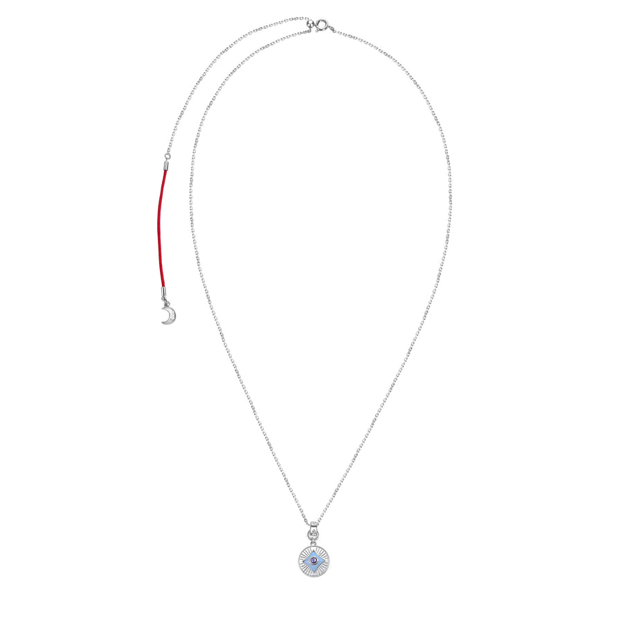 Five Elements Solid 925 Sterling Silver, 18K Gold/White Gold Plated Pendant Gemstone Necklace