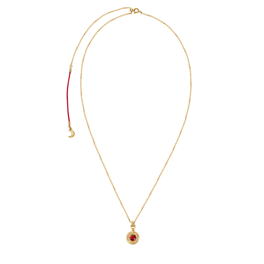 Five Elements Solid 925 Sterling Silver, 18K Gold/White Gold Plated Pendant Gemstone Necklace