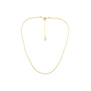 「Three Charms」simple beaded necklace