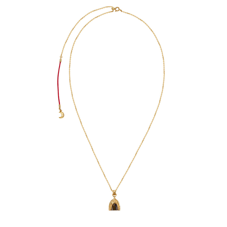 Five Elements Solid 925 Sterling Silver, 18K Gold/White Gold Plated Pendant Gemstone Necklace