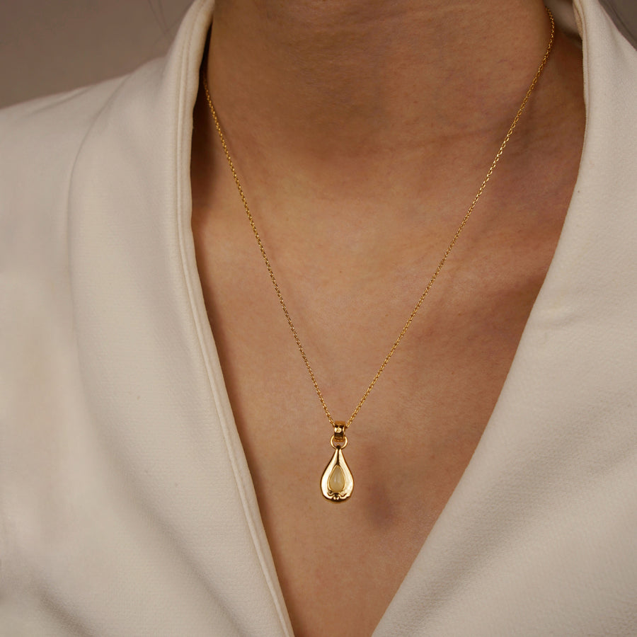 Five Elements Solid 925 Sterling Silver, 18K Gold/White Gold Plated Pendant Gemstone Necklace