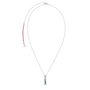 Five Elements Solid 925 Sterling Silver, 18K Gold/White Gold Plated Pendant Gemstone Necklace