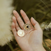 TAROT The Sun Stud Earrings & Ear Clips