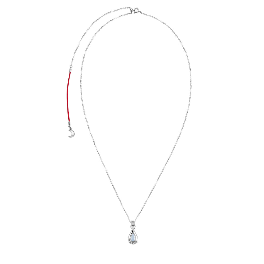 Five Elements Solid 925 Sterling Silver, 18K Gold/White Gold Plated Pendant Gemstone Necklace