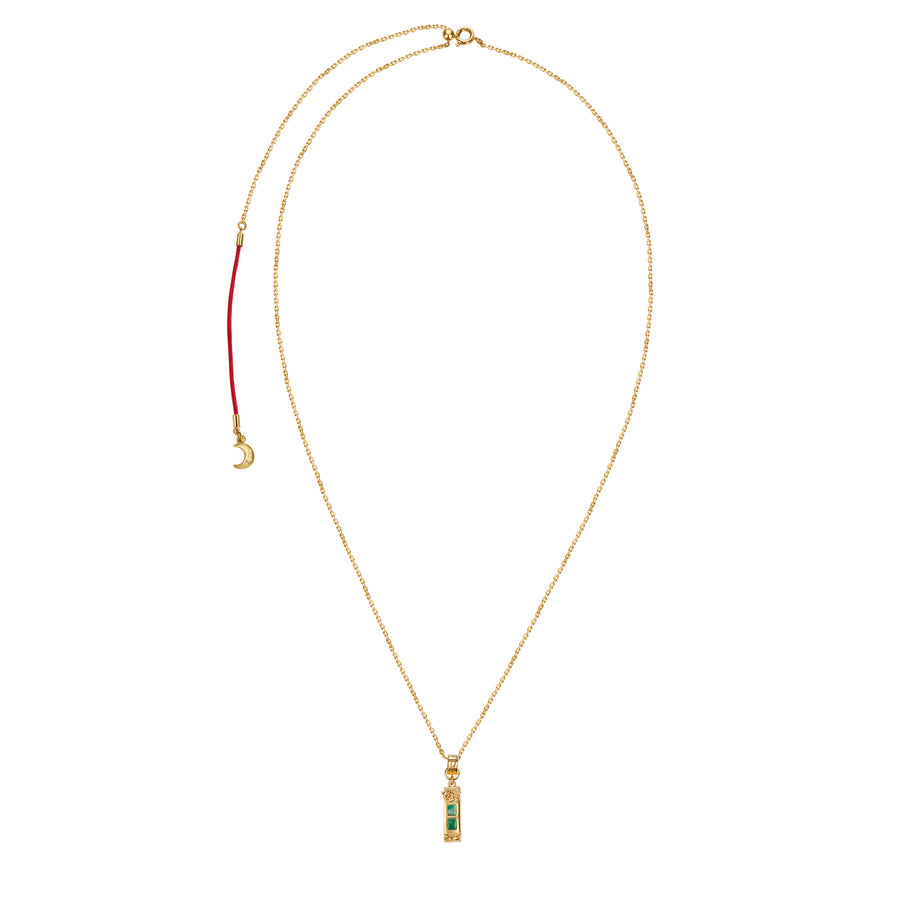 Five Elements Solid 925 Sterling Silver, 18K Gold/White Gold Plated Pendant Gemstone Necklace