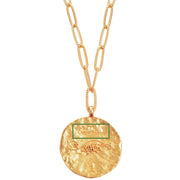 12 CONSTELLATIONS Capricorn double-sided customized coin necklace