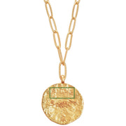 12 CONSTELLATIONS Aquarius double-sided customized coin necklace