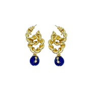 REBORN 'Water' Oracle Bone Lazurite  Customized Earrings & Ear Clips