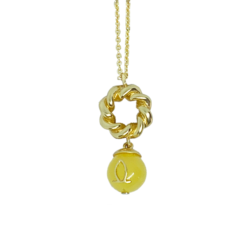 REBORN 'Earth' Oracle Bone Amber Customized Necklace