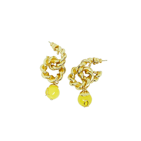 REBORN 'Earth' Oracle Bone Amber  Customized Earrings & Ear Clips