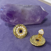 Pearls of Fortune 18K Gold Plated Pearl  Earrings / Ear Clips