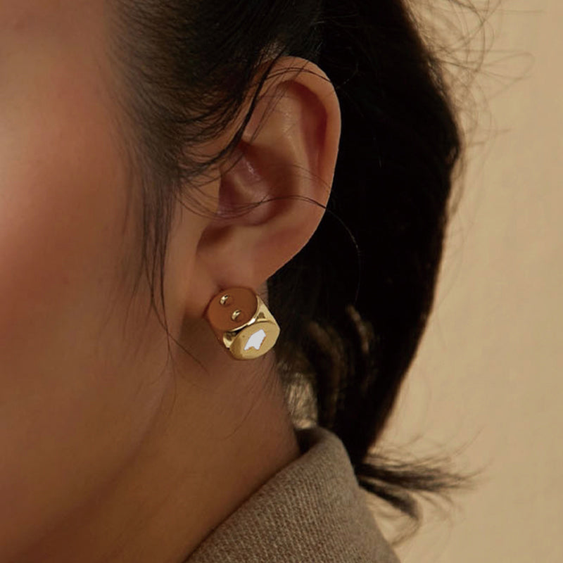 Fortune Unfolds  Lucky dice stud earrings