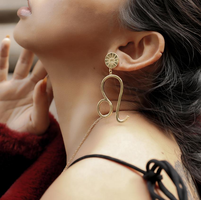 THE ZODIAC ART Leo Single Earring