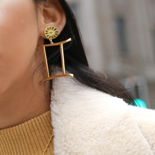 THE ZODIAC ART Gemini Single Earring