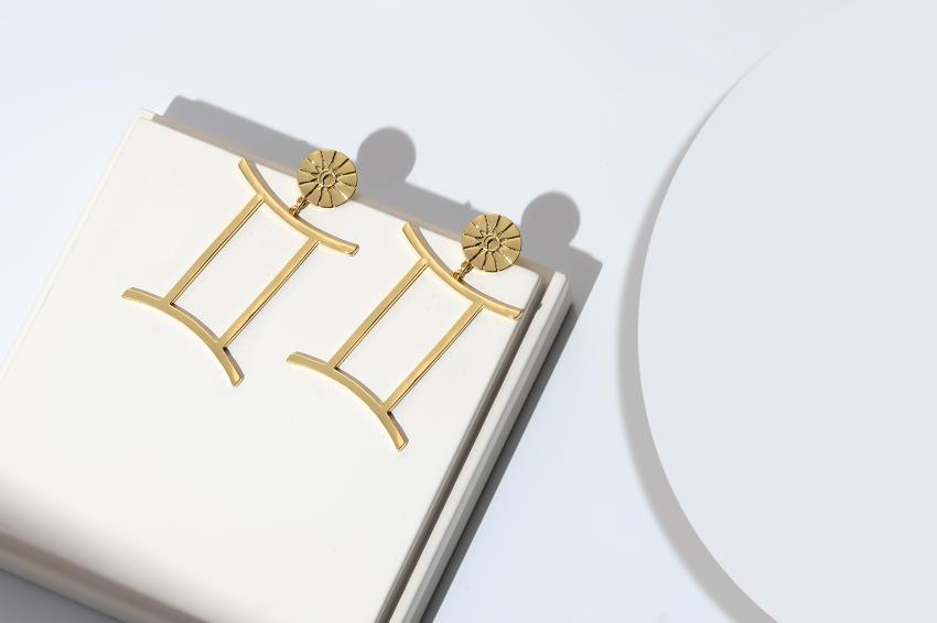 THE ZODIAC ART Gemini Single Earring