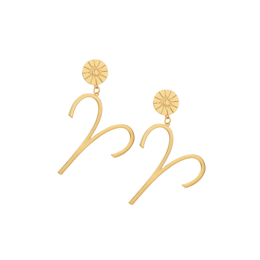 THE ZODIAC ART Aries Single Earring