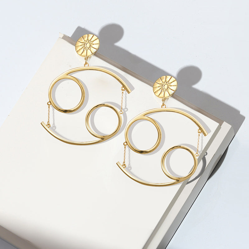 THE ZODIAC ART Cancer Single Earring