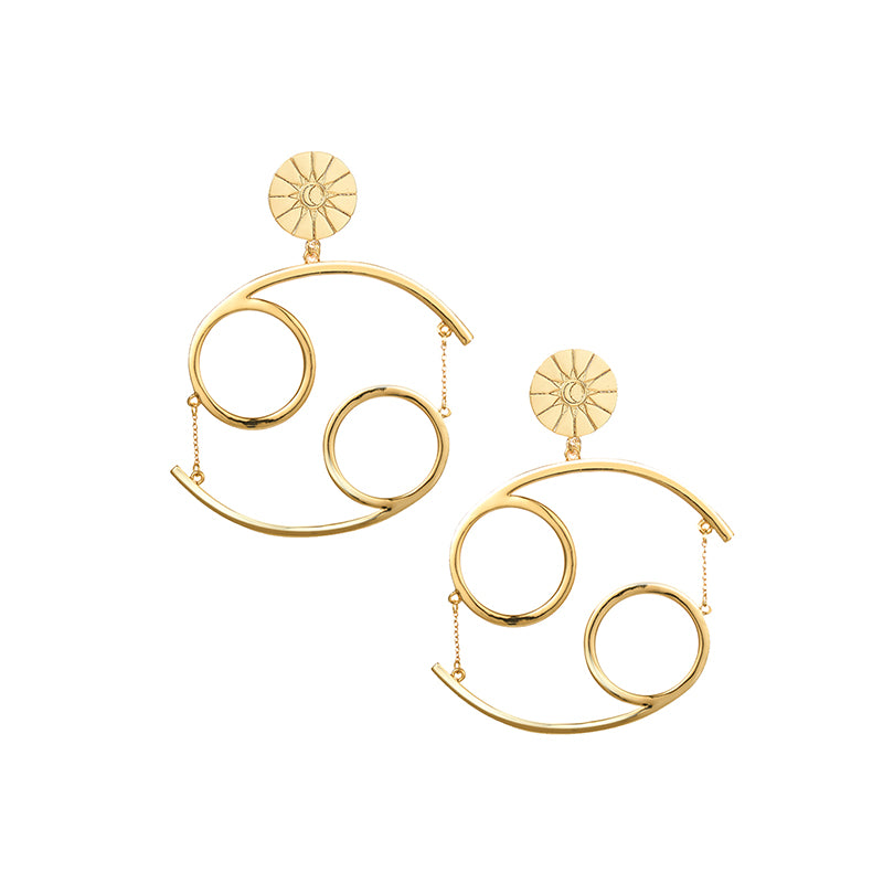 THE ZODIAC ART Cancer Single Earring