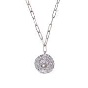 12 CONSTELLATIONS Cancer double-sided customized coin necklace
