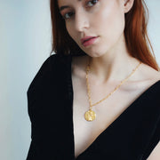 12 CONSTELLATIONS Libra double-sided customized coin necklace