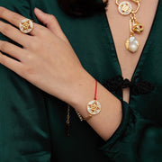 Fortune Unfolds Red rope chain good luck bracelet