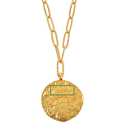 12 CONSTELLATIONS Taurus double-sided customized coin necklace