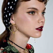 LOST IN EDEN'S GARDEN  18K Gold Plated Pearl Drop Earrings