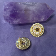 Pearls of Fortune 18K Gold Plated Pearl  Earrings / Ear Clips
