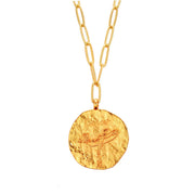 12 CONSTELLATIONS Cancer double-sided customized coin necklace
