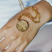 12 CONSTELLATIONS Taurus double-sided customized coin necklace
