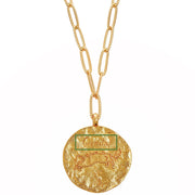12 CONSTELLATIONS Gemini double-sided customized coin necklace