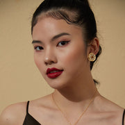 Pearls of Fortune 18K Gold Plated Pearl  Earrings / Ear Clips