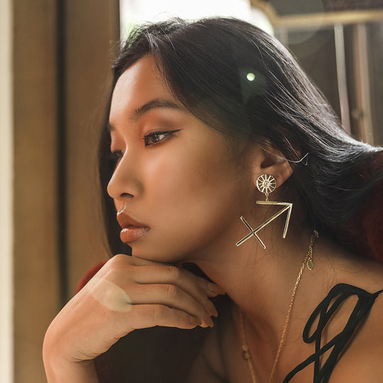 THE ZODIAC ART Sagittarius Single Earring