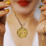 12 CONSTELLATIONS Libra double-sided customized coin necklace