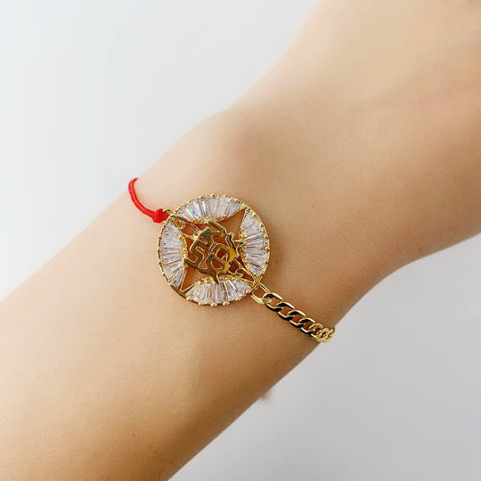 Fortune Unfolds Red rope chain good luck bracelet