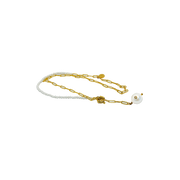 PEARLWING Diamond Pearl Y Shaped Chain Necklace
