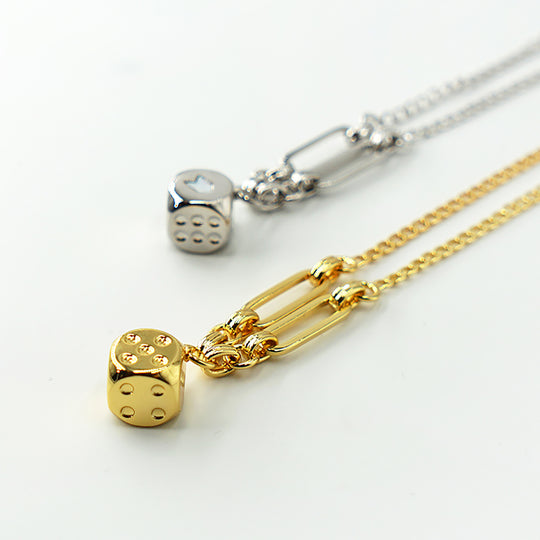Fortune Unfolds  Lucky Dice Necklace