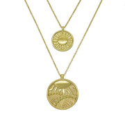 TAROT The Sun Sunflower Layered Necklaces