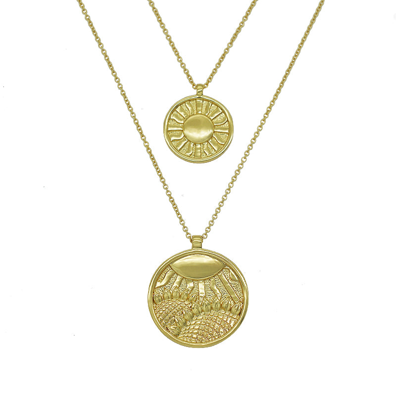 TAROT The Sun Sunflower Layered Necklaces