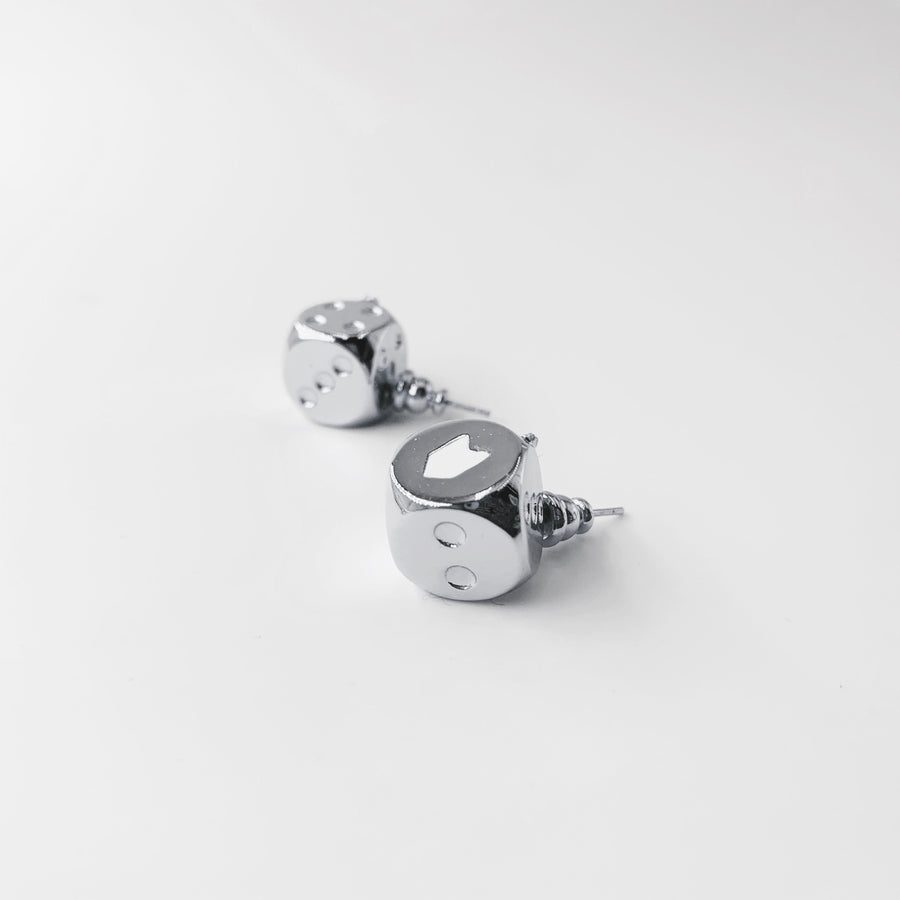 Fortune Unfolds  Lucky dice stud earrings