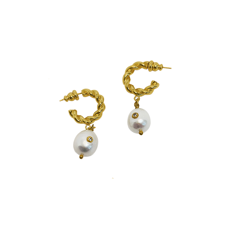 PEARLWING Diamond Pearl Spin Earrings & Ear Clips