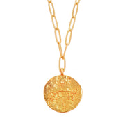 12 CONSTELLATIONS Aries double-sided customized coin necklace
