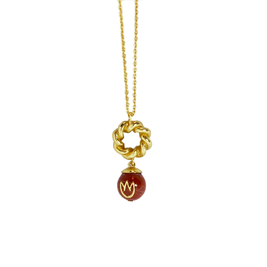 REBORN 'Fire' Oracle Bone Sardonyx Customized Necklace