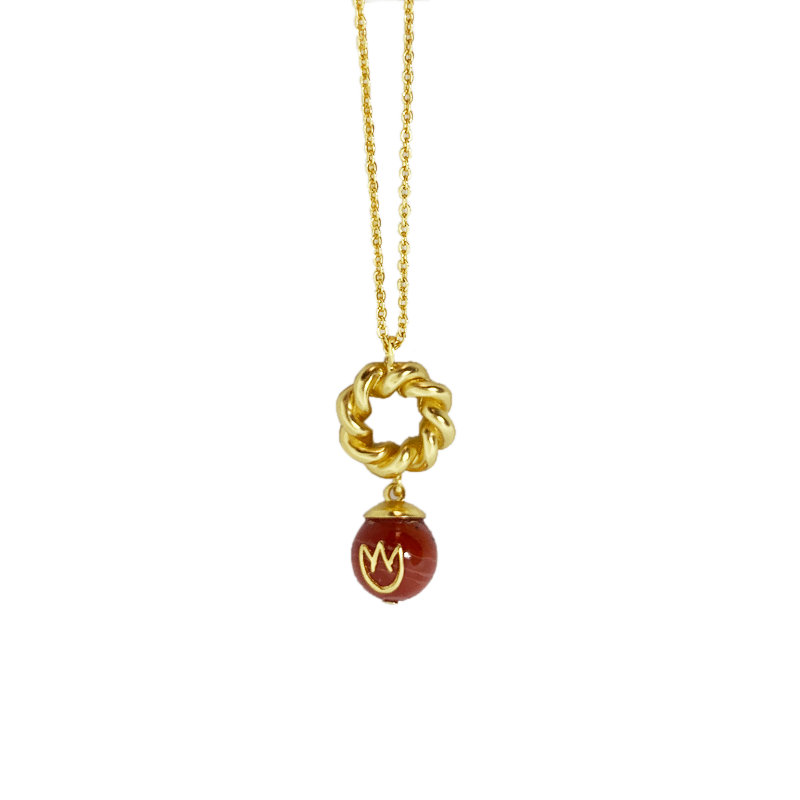 REBORN 'Fire' Oracle Bone Sardonyx Customized Necklace