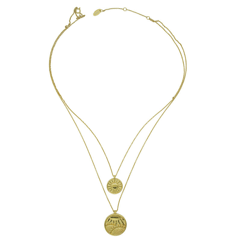 TAROT The Sun Sunflower Layered Necklaces