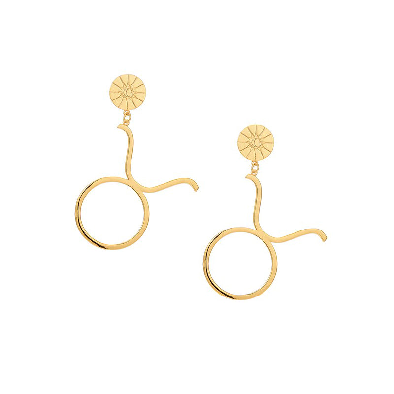 THE ZODIAC ART Taurus Single Earring