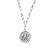 12 CONSTELLATIONS Taurus double-sided customized coin necklace