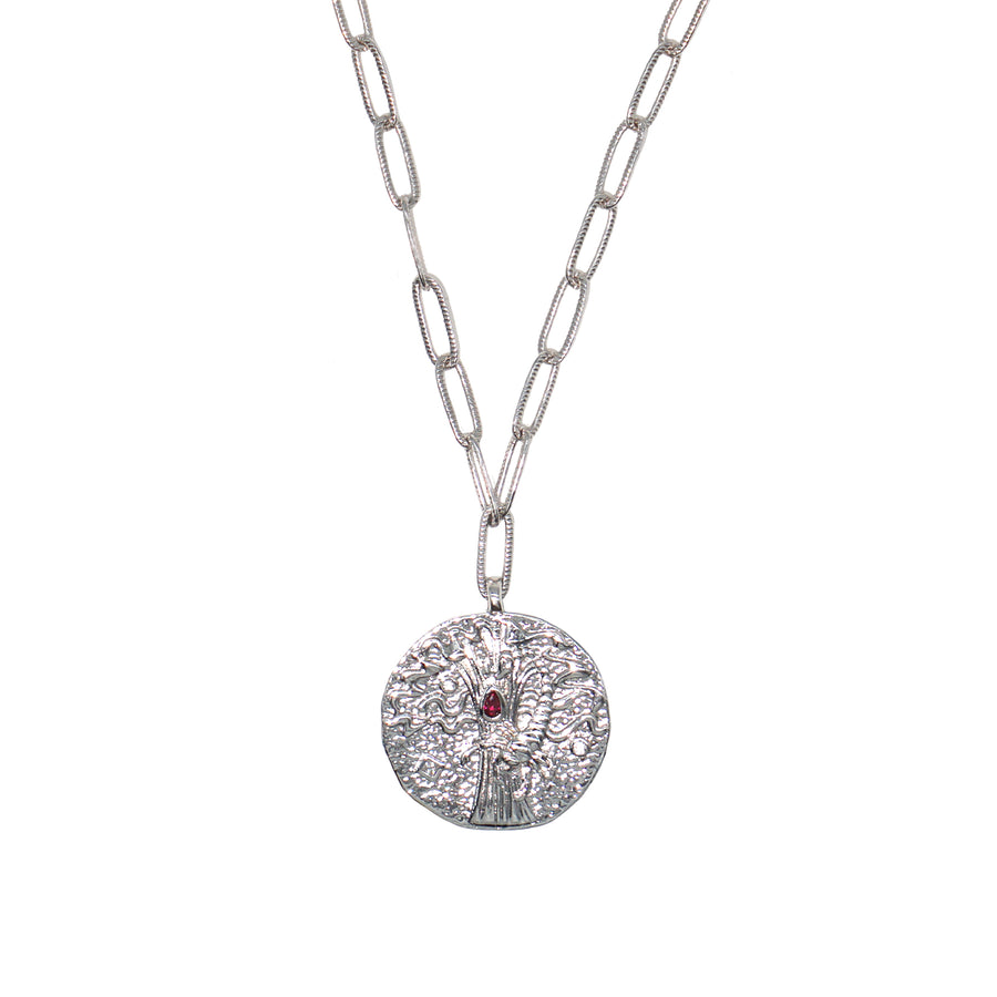 12 CONSTELLATIONS Scorpio double-sided customized coin necklace