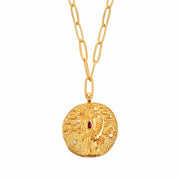 12 CONSTELLATIONS Scorpio double-sided customized coin necklace
