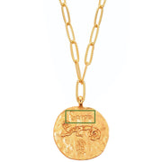 12 CONSTELLATIONS Scorpio double-sided customized coin necklace